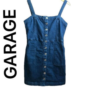 Garage GRG Button Up Jean Dress Medium